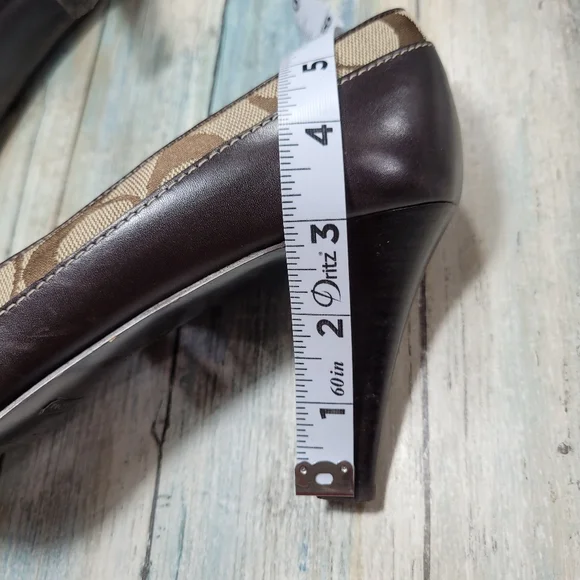 Coach Brown and Tan Women's Heels - Picture 6 of 11